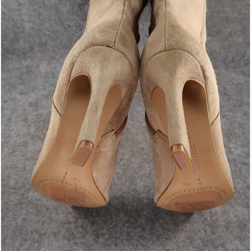 Vince Camuto Shoes Women 8.5 Tressara Boot Knee High Leather Point Toe Zip Tall - Picture 12 of 16
